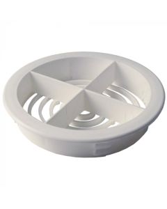 Circular Soffit Vent - White